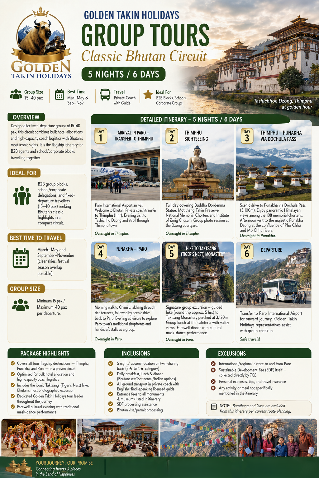 Group Tour Package brochure