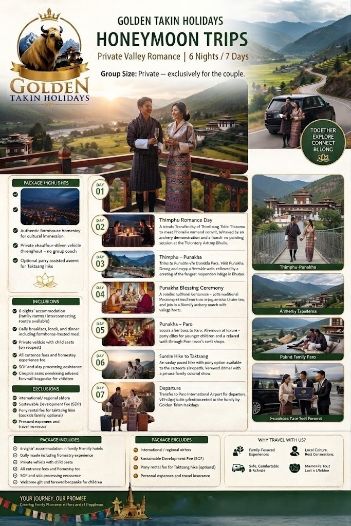 Honeymoon Package brochure