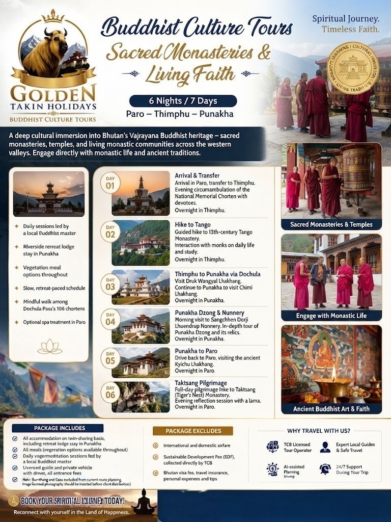 Buddhist Culture & Historical Tour Package brochure